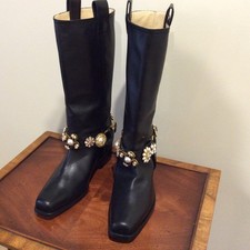BRAND NEW MOSCHINO LEATHER BOOTS