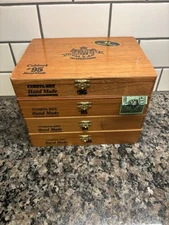 4 - Vintage Cuesta-Rey No. 95 Wooden Cigar Boxes - 9.5” x 7.5”x 2”