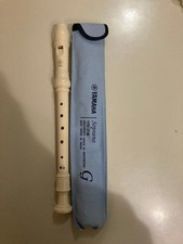 YAMAHA Sopranino Recorder Ivory Used with Case, Great for Practice AAB