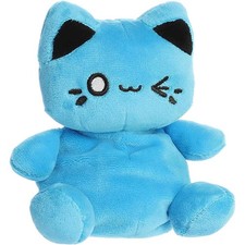 Aurora World Plush - Palm Pals - ELECTRIC BLUE MEOWCHI 5 inch Stuffed Animal
