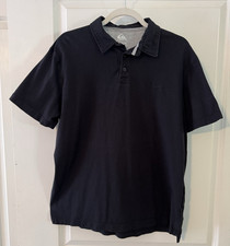 Quiksilver Quicksilver Men's XL Black Polo Collar Shirt Skate Surf Short Sleeve