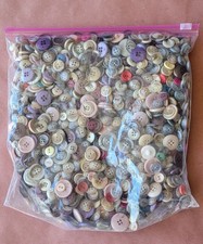 Large Lot of 3 Lbs Vintage Buttons Mixed Styles Estate Sale FUN and Unique