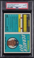 2019 TOPPS HERITAGE 1970 TOPPS SCRATCH-OFF #30 AARON JUDGE PSA 8