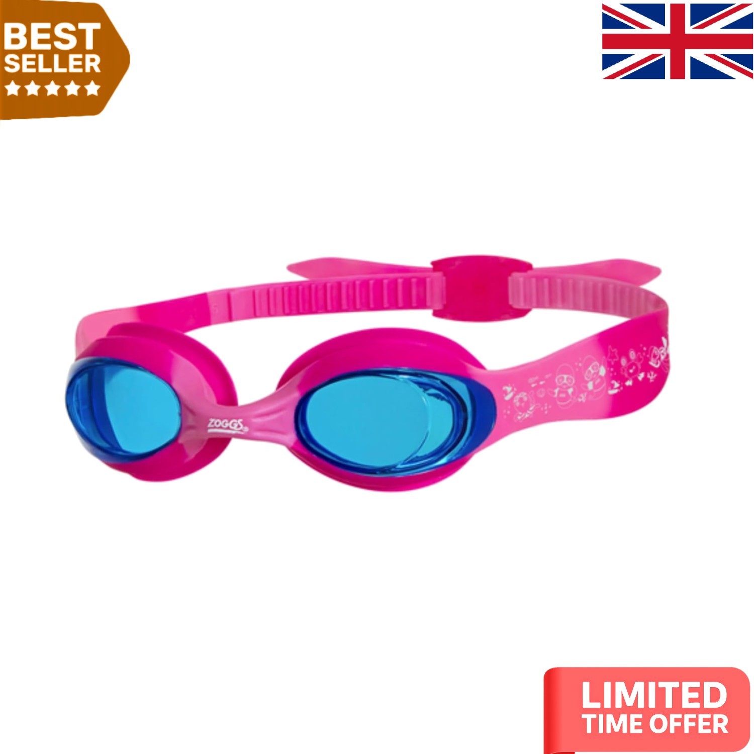 Lightweight Children's Swim Goggles - UV Protection & Fog-Free Clear Vision