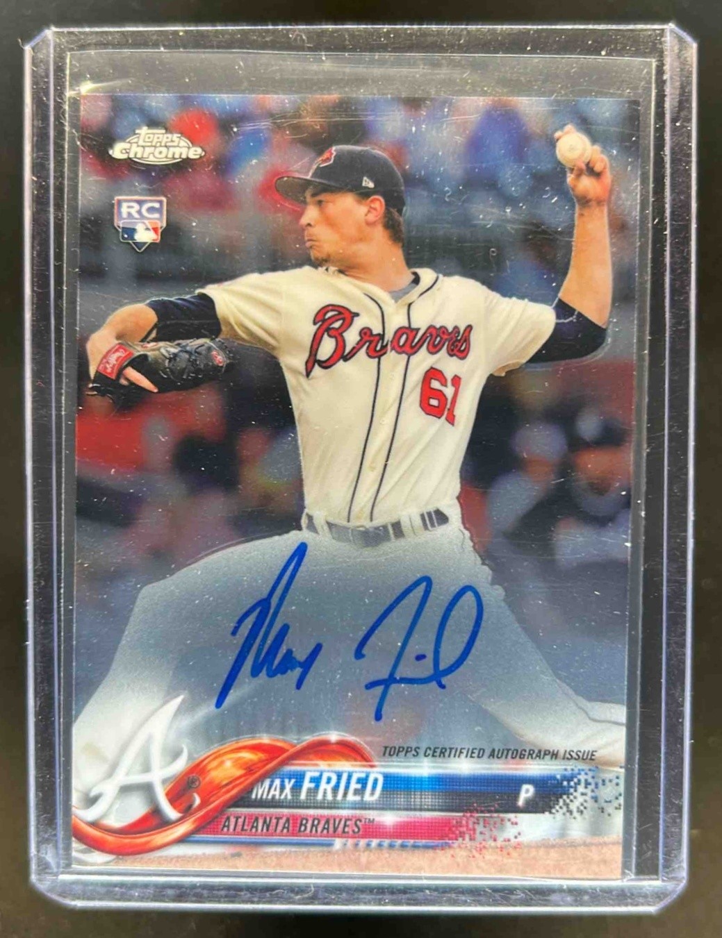 2018 Topps Chrome Max Fried Rookie Auto RC Rookie #RA-MF Braves