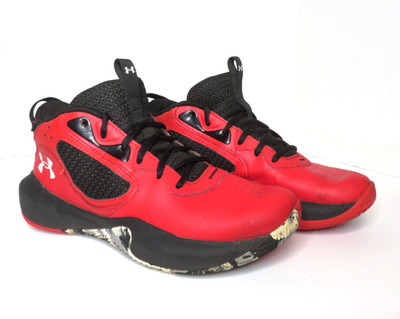 Under Armour Lockdown 6 Size Mens 7 Womens 8.5 3025616-600 Red Basketball Shoes