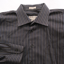 Mens Striped Non Iron Dress Shirt By Pronto Uomo 2XLT Striped