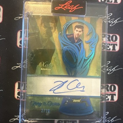 Xabi Alonso 2026 LEAF Glory Of The Game Cup Champions 2/20 Auto - Spain