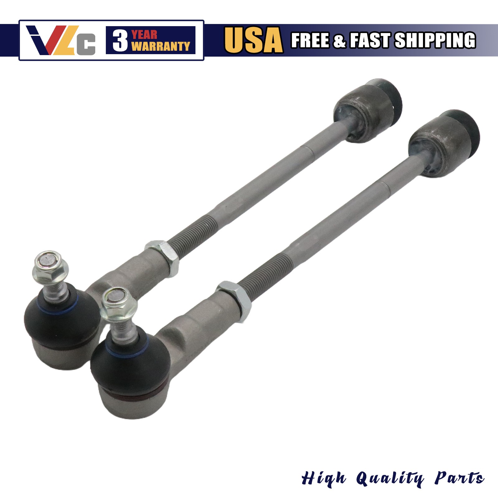 Qty2 For Maserati GranCabrio Quattroporte GranTurismo New Outer Tie Rod End Kit