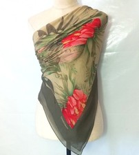 Dana Buchman Silk Scarf. Used. 100 silk. 110cm 110cm