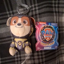 Paw Patrol The Mighty Movie 4" Mini Pup Pals RUBBLE Plush NEW