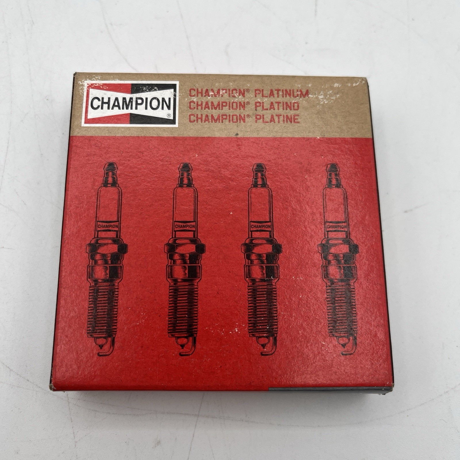 BRAND NEW Set of 4 Champion Premium Platinum Power Spark Plugs - 3013