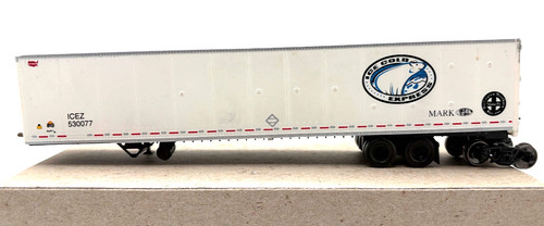 BARRAILER HO BOWSER 53' DURAPLATE BNSF ICE COLD EXPRESS 530077 PARA PIEZAS DE REPARACIÓN | Zustand: Used