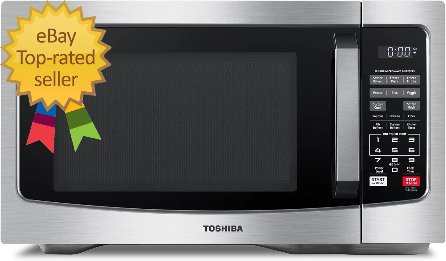 EM131A5C-SS Countertop Microwave Ovens 1.2 Cu Ft with 12.4" Removable Turntable