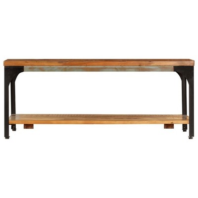 Coffee Table End Table with Storage Shelf Side Sofa Table Solid Wood vidaXL