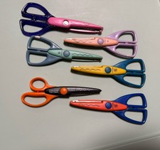 Lot of 7 Decorative Craft Scissors Fiskars Paper Edgers  Provo Craft Shapers