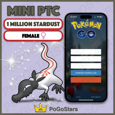 Pokémon PTC Go - Shiny Salandit Female - 1M Stardust Read Description