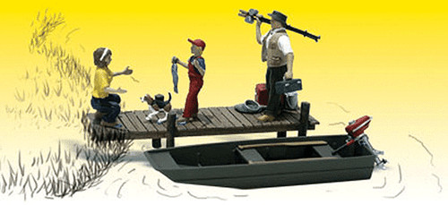 Woodland Scenics 2756 escala O acentos escénicos paquete de pesca familiar (3) | Zustand: New