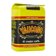 Yaucono Ground Coffee Bagged, Arabica Medium Roast, 14 Ounce (Pack of 1)