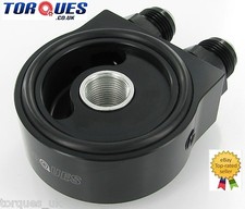 Torques Universal Oil Sandwich Plate Kit In Black (AN-10 JIC-10) 3/4 UNF/M20x1.5