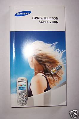 User´s manual Samsung SGH-C200N