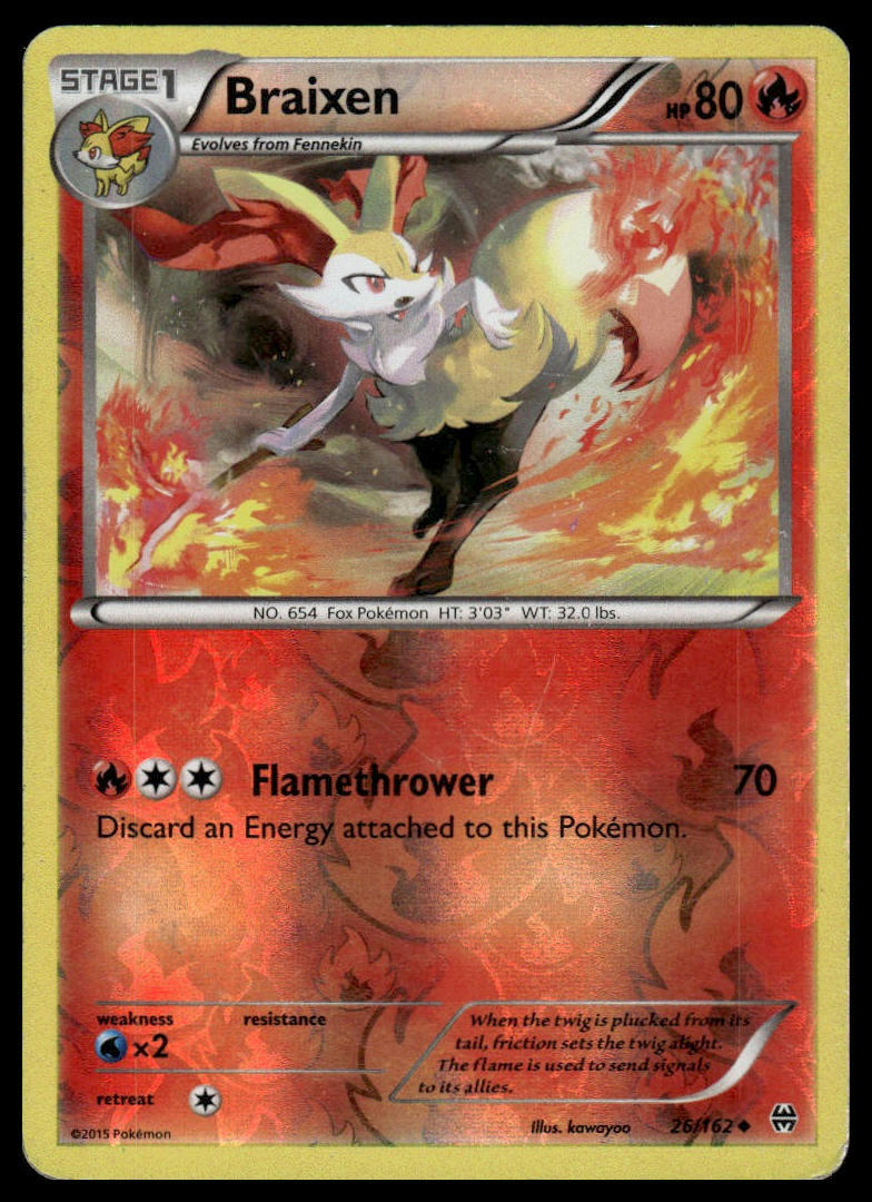 XY - BREAKthrough #26/162 Braixen Holo