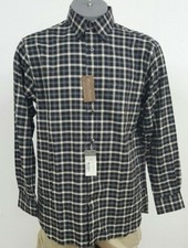 Daniel Cremieux Signature Black Tan Checked Cotton L/S Men's Shirt M NWT 89.50