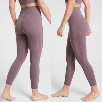 Athleta formation 7/8 tight leggings high rise purple women s size M