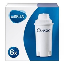 6x Filterkartuschen Brita Classic 1016051, Reduzierung von Kalk und Chlo