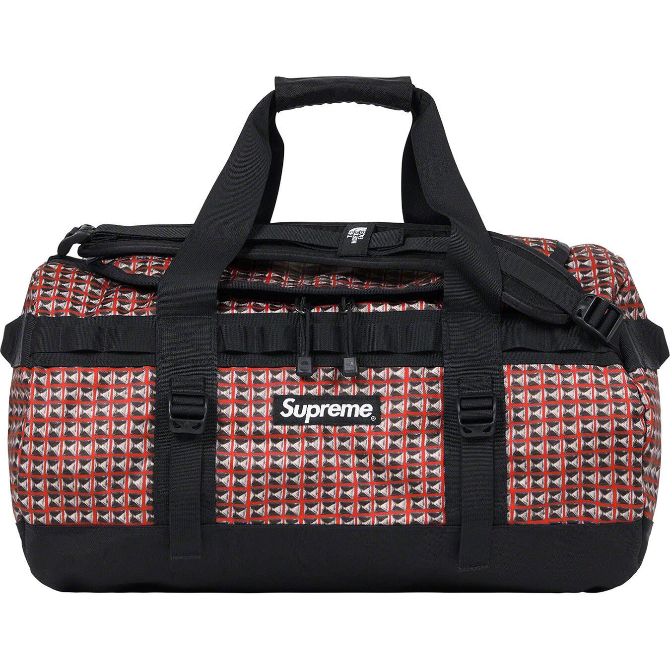 Sac de sport de camp de base clouté rouge/noir Supreme The North Face SS21 