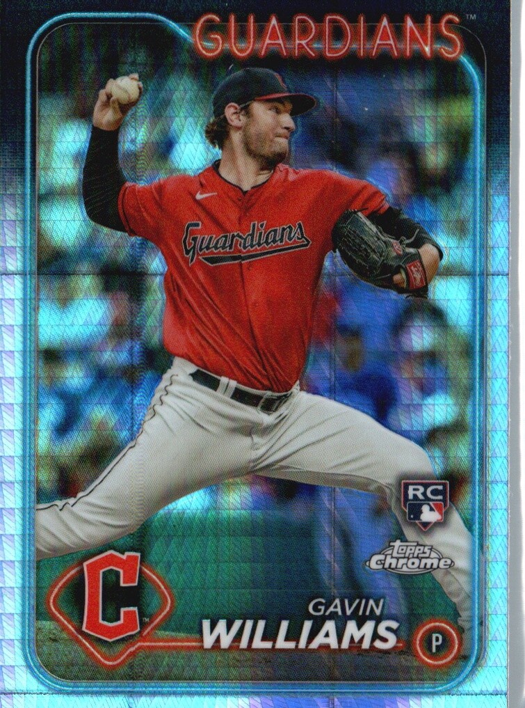 2024 Topps Chrome #15 Gavin Williams Prism Refractors