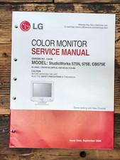 LG StudioWorks 575N 575E CB575E Monitor Manuale di servizio *Originale*