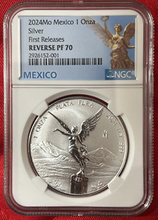 2024 Mexico 1 Onza Silver Reverse Proof Libertad NGC RPR 70 FR Mexico 🇲🇽 Label