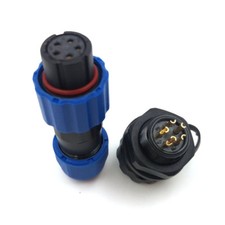 SD13 5pin IP67 Waterproof Wire Connector,Industrial Electrical Cable Connector