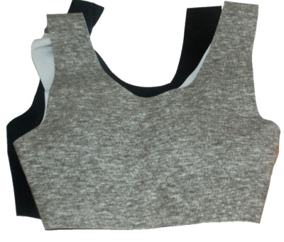New Girls size XS Sports Bra 2 pack Wonder Nation Gray and Black