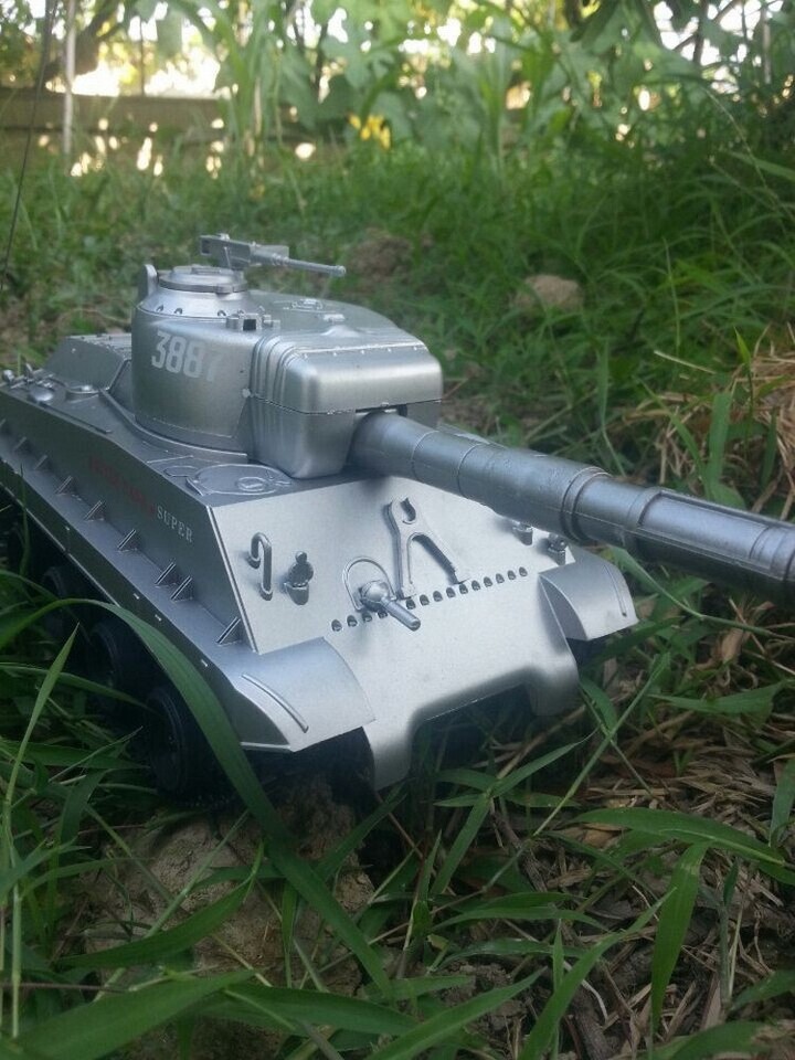 RC TANK RADIO REMOTE CONTROL BB TANK BB BULLETS SHOOTING 130 GREEN