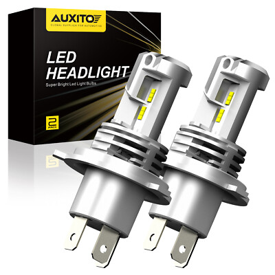 AUXITO 9003 H4 LED Headlight Bulbs Kit High Low Beam 6500K 12000LM White Lamp 2x