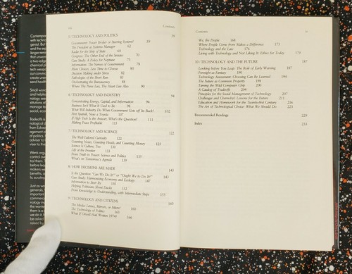 Tradeoffs, Imperatives Of A High-Teck World Edward Wenk Jr. 1986, SIGNED HC/DJ - Picture 9 of 12