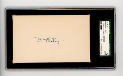William Dummy Hoy Signed JSA & PSA/DNA COA Autographed Index Card