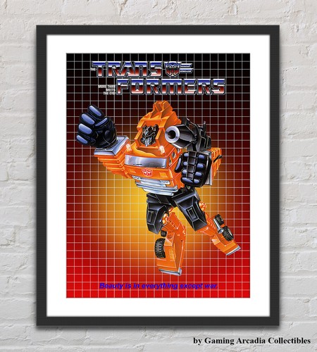 Transformers G1 1985 Grapple Box Artwork Glossy Retro Poster Unframed T0020 - 第 1/6 張圖片