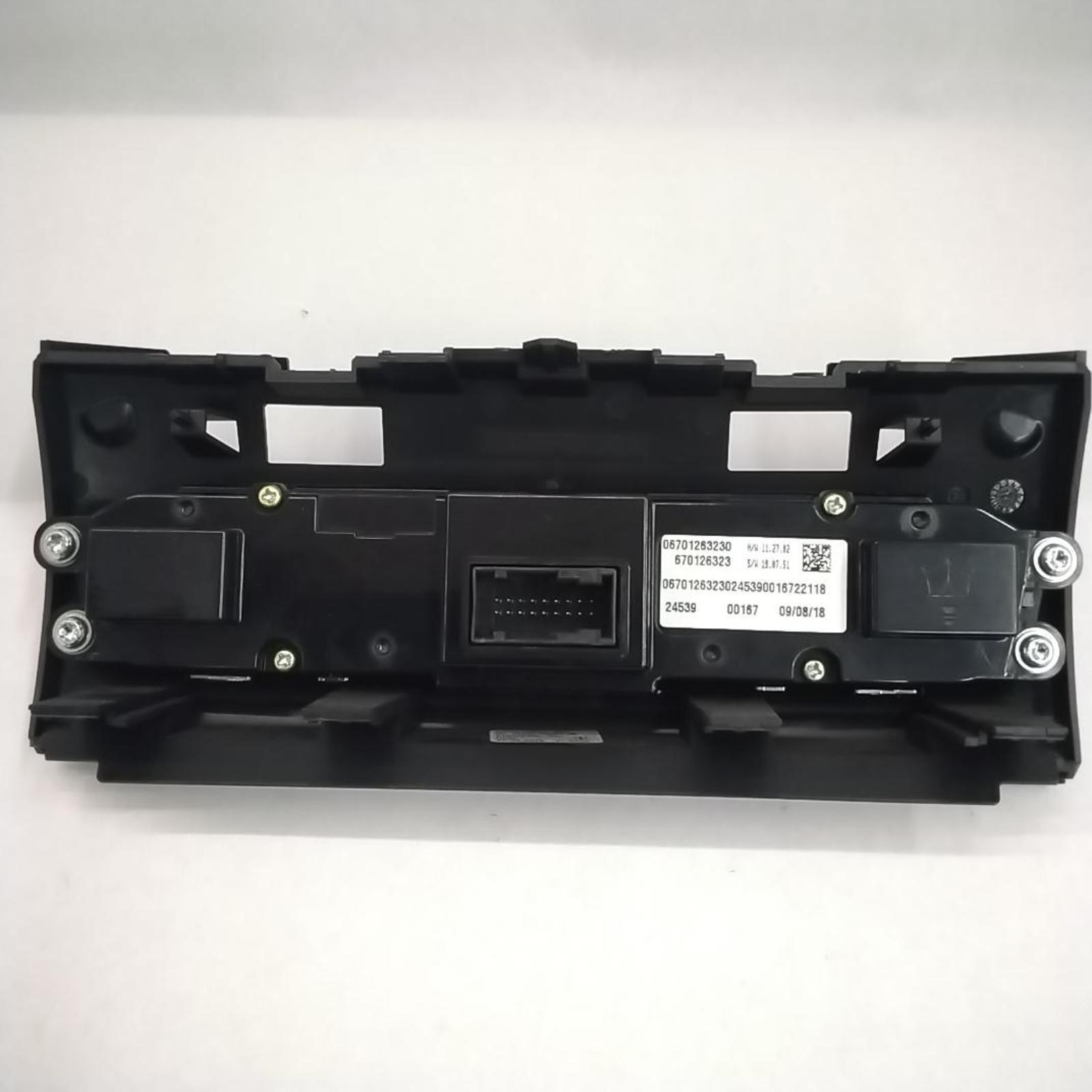 2019 MASERATI GHIBLI HEAT/AC CONTROLLER  ID#670126323 OEM