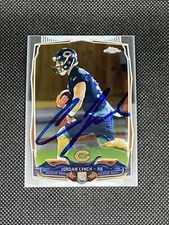 Jordan Lynch Chicago Bears 2014 Topps Chrome Signed Auto Card #181 COA