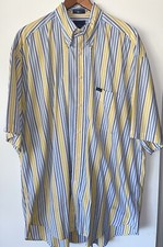 FACONNABLE SHORT SLEEVE BUTTON DOWN POCKET MEN SHIRT XXL COTTON MADE IN USA