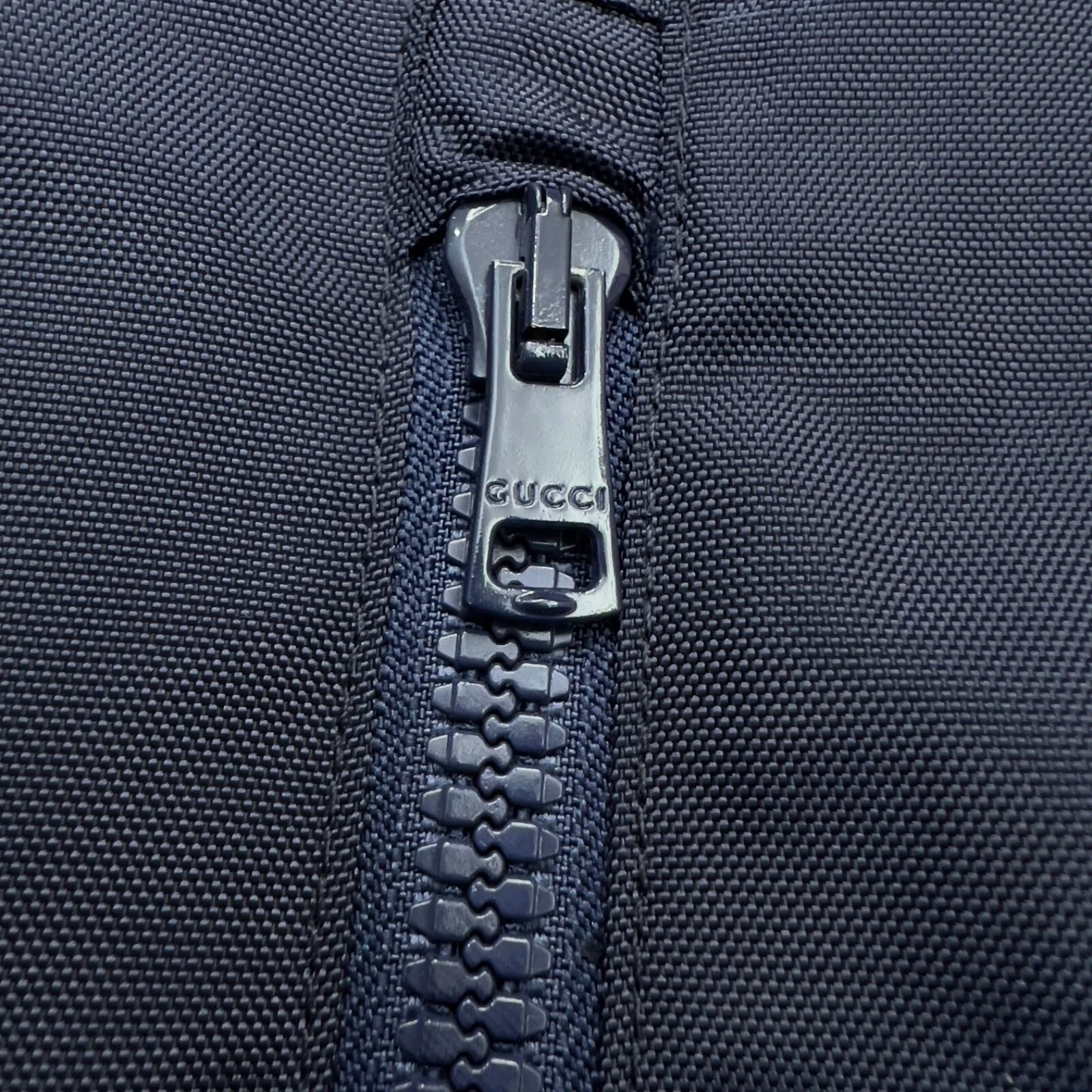 Giacca Gucci GG nylon tela pannello zip taglia 48