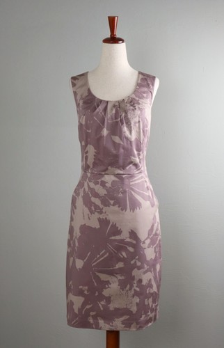 Robe Sans Manches Ann Taylor Fleurie - Taille S, Longueur Genoux, Occasion Très Bon état