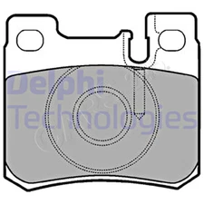 DELPHI Disc Brake Pad Set For MERCEDES 190 C124 S124 S202 W124 W201 0024200020