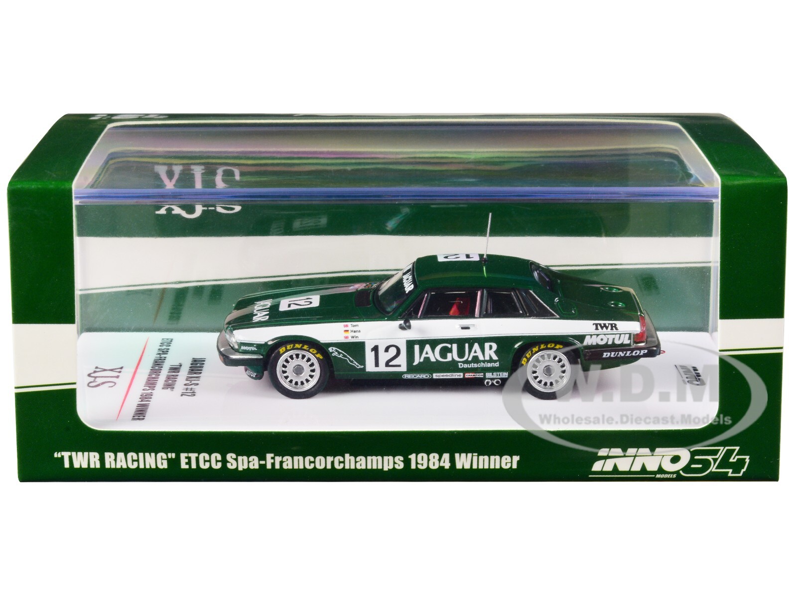 JAGUAR XJ-S RHD #12 ПОБЕДИТЕЛЬ ETCC (1984) 1/64 МОДЕЛИ INNO, ИЗГОТОВЛЕННЫЕ НА ЗАКАЗ IN64-XJS-TWR12