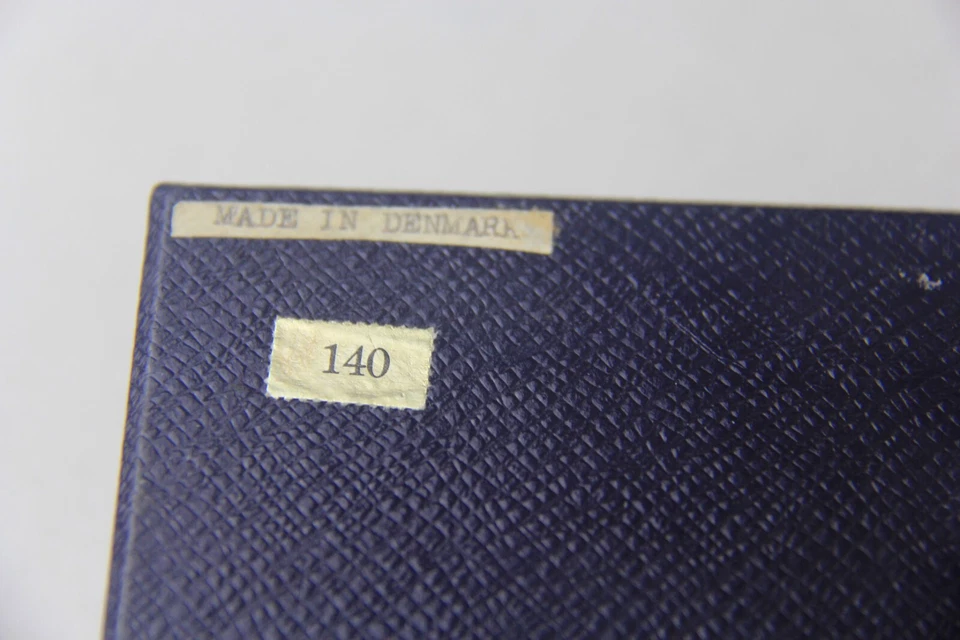 Ela Dinamarca Plata de Ley 925 Azul Esmaltado Sal Plato Champiñón Pimienta Coctelera Foto 4 de 4