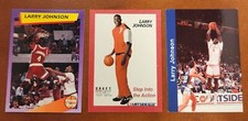 LARRY JOHNSON rc lot 1991 Courtside Draft Rookie UNLV Rebels + 1992 Front Row #5