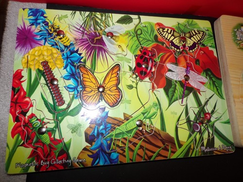 Melissa & Doug Bug Collecting Magnetic Puzzle & SOUND PUZZE WORKS GREAT NICE LOT - Picture 3 of 3